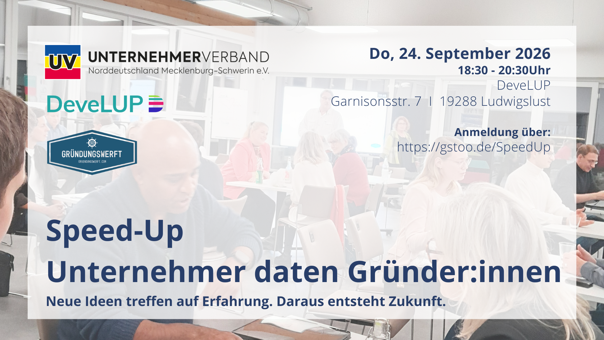 Speed-Up Unternehmer daten Gründer:innen